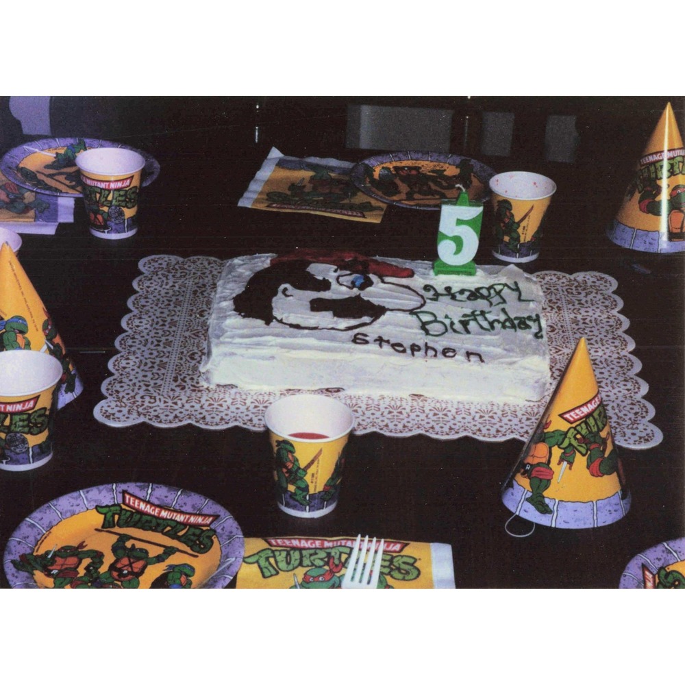 TMNT Teenage Mutant Ninja Turtles Birthday Party Found Photo Vintage Snapshot 90 - Picture 1 of 2